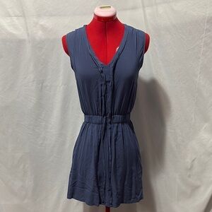 Converse Blue Sleeveless V Neck Sundress XS279